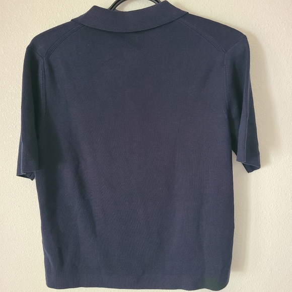 Uniqlo Dark Blue Short Sleeve Polo Shirt - Picture 2 of 4